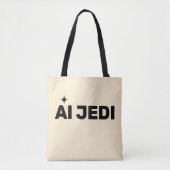 AI Jedi™ Boodschappentas Tote Bag (Voorkant)
