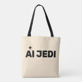 AI Jedi™ Boodschappentas Tote Bag (Achterkant)