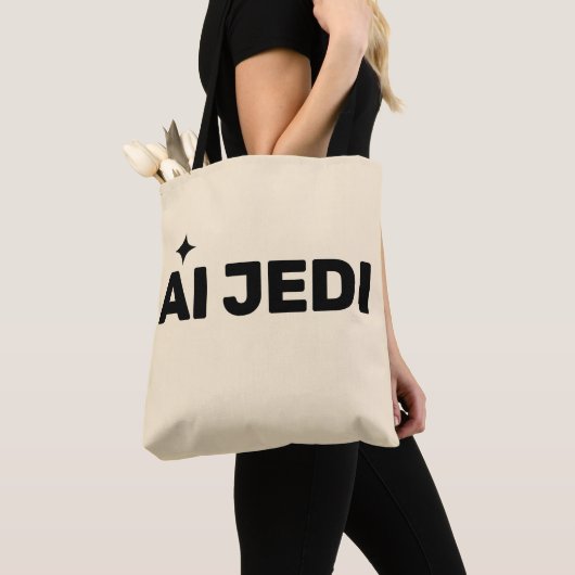 AI Jedi™ Boodschappentas Tote Bag (Dichtbij)