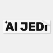 AI Jedi™ Bumpersticker (Voorkant)