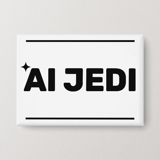 AI Jedi™ Knop (Aanpassen!) Button (Voorkant)