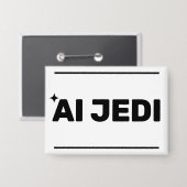 AI Jedi™ Knop (Aanpassen!) Button (Voorkant / Achterkant)
