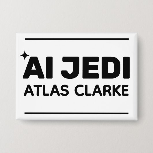 AI Jedi™ Knop (Aanpassen!) Button (Voorkant)