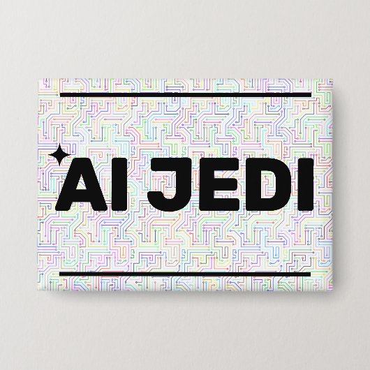 AI Jedi™ Knop Button (Voorkant)