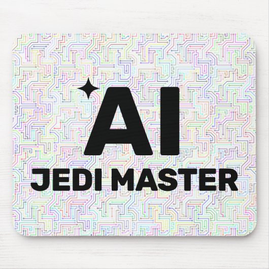 AI Jedi Master™ Mouse Pad (Customize It!) Muismat (Voorkant)