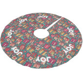 AI Joy Gifts and Hearts Kerstboomrok Kerstboom Rok (Gekanteld)