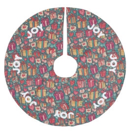 AI Joy Gifts and Hearts Kerstboomrok Kerstboom Rok