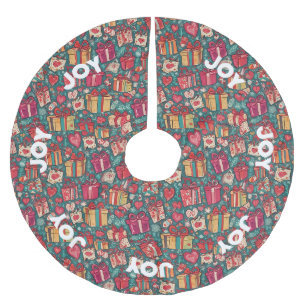 AI Joy Gifts and Hearts Kerstboomrok Kerstboom Rok