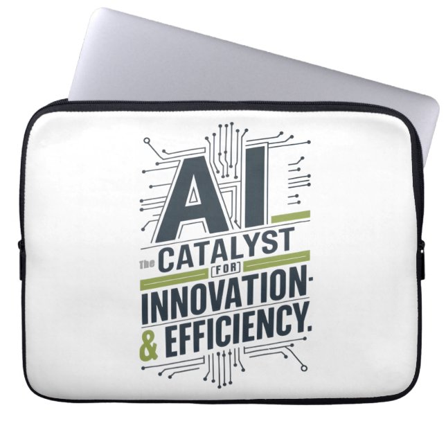 AI – katalysator voor innovatie en efficiëntie Laptop Sleeve (Voorkant)