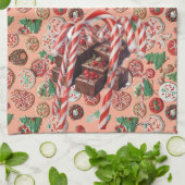 AI Kerst Goodies Keuken Handdoek (Gevouwen)