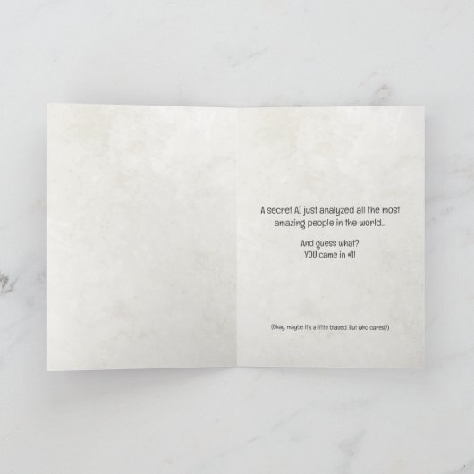 AI-kerstkaart Kaart (Binnen)