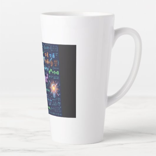 AI Kunst Fysica E=mc² Science Latte Mok - Space Ga (Rechts)