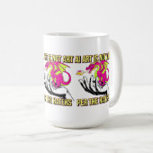 AI-kunst is geen kunst per de drakenhaters Koffiemok (Voorkant rechts)