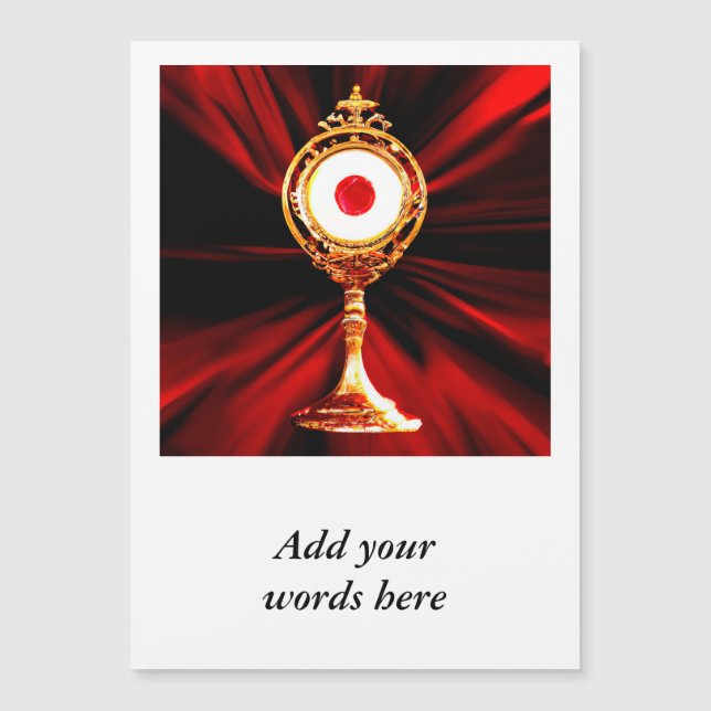 AI-kunst van een eucharistisch wonder (Voorkant)