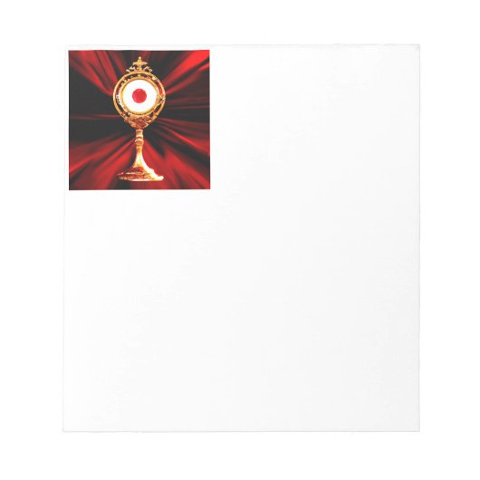 AI Kunst van een Eucharistisch wonder Notitieblok (Voorkant)