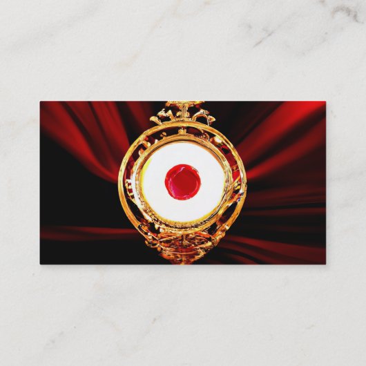 AI Kunst van een Eucharistisch wonder Visitekaartje (Achterkant)