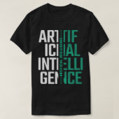 AI Kunstmatige intelligentie Futuristic Nerd Gift T-shirt (Design voorkant)