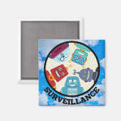AI (kunstmatige intelligentie) - Surveillance Magneet (Voorkant / Achterkant)