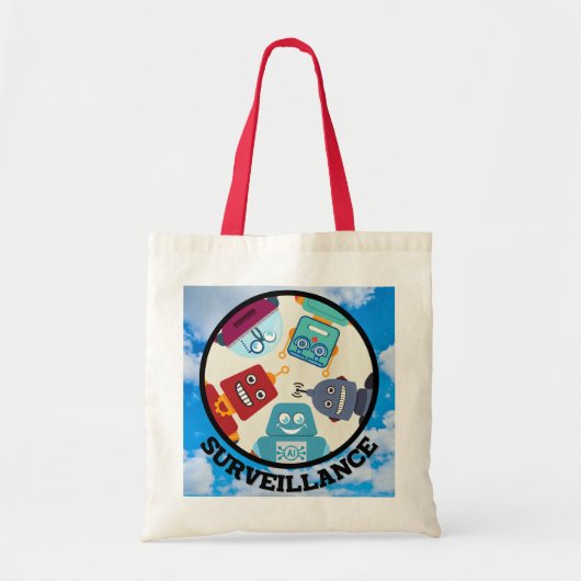 AI (kunstmatige intelligentie) - Surveillance Tote Bag (Voorkant)