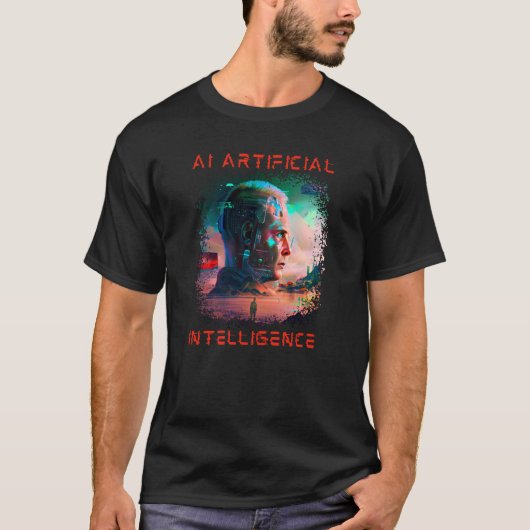 AI Kunstmatige intelligentie T-shirt (Voorkant)