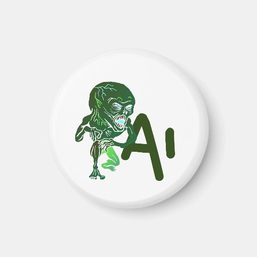 AI Kunstmatige Intelligentie zijn hier tech pas op Magneet (Voorkant)