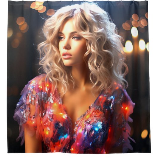 AI Lady Douchegordijn (Voorkant)