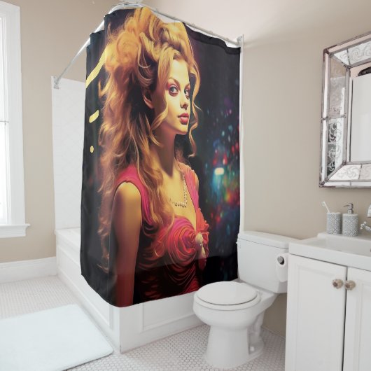 AI Lady Douchegordijn (In situ)