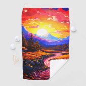 AI-landschap Golfhanddoek (Insitu)