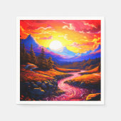 AI-landschap Servet (Voorkant)