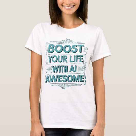 AI Levensboost T-shirt – Transformeer je dagelijks (Voorkant)