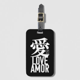 Ai. Liefde. Amor. Bagagelabel