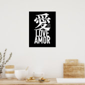 Ai. Love. Amor. Poster (Keuken)
