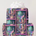 AI Magical Christmas Naam toevoegen Tekst Girl's G Cadeaupapier<br><div class="desc">AI Magical Christmas Naam toevoegen Tekst Girl's Gift Wrapping Paper</div>