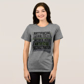 AI Master of Distraction Tri-Blend Shirt (Voorkant volledig)