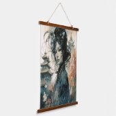 Ài & Min Chinese Artwork Hanging Tapestry Hangend Wandkleed (Gebogen)