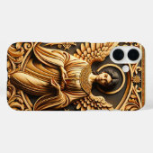 AI Mooie Houten Engel Case-Mate iPhone Case (Achterkant (horizontaal))
