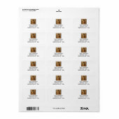 AI Mooie Houten Engel  Etiket (Full Sheet)