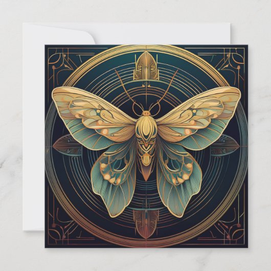 AI Moth Feestdagenkaart (Voorkant)