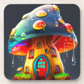 Ai Mushroom House Bier Onderzetter (Voorkant)