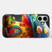 AI Mushroom House Telefoonhoes Case-Mate iPhone Case (Achterkant (horizontaal))