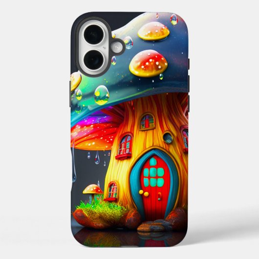 AI Mushroom House Telefoonhoes Case-Mate iPhone Case (Achterkant)