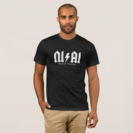 AI Natural/Artificial Intelligence T-shirt (Voorkant volledig)