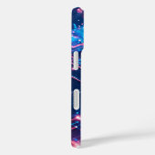 AI Neon Grid Case-Mate iPhone Case (Achterkant / Rechts)