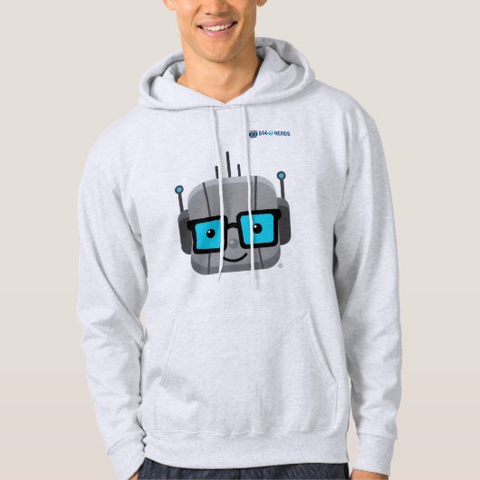 AI Nerd Hoodie: Code in Comfort with 844-AI-NERDS Hoodie (Voorkant)