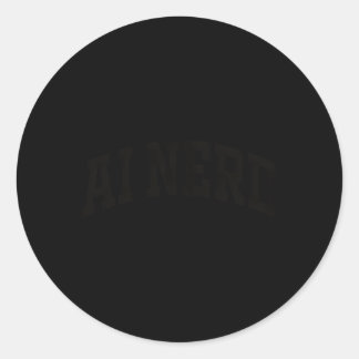 AI Nerd Robot Engineers Officiële Intelligentie AI Ronde Sticker
