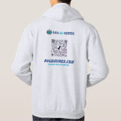 AI Nerd-trui: Codeer comfortabel met 844-AI-NERDS Hoodie (Achterkant)