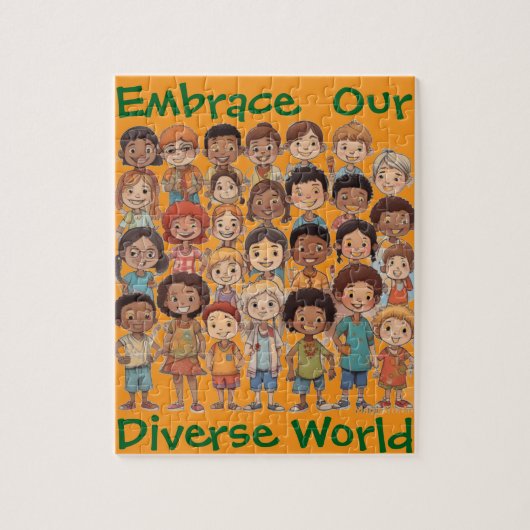 AI omarmt onze diverse wereldpuzzel Legpuzzel (Verticaal)