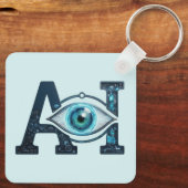 AI-oog Sleutelhanger (Achterkant)