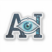 AI-oog Sticker (Voorkant)