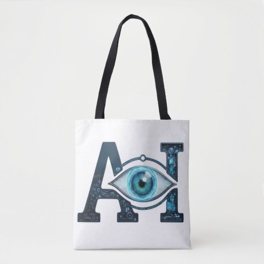 AI-oog Tote Bag (Voorkant)